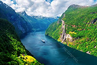 Breathtaking view of Sunnylvsfjorden fjord