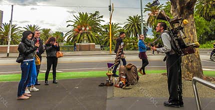 One man band in Melbourne