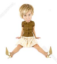 Caricature of depressed woman