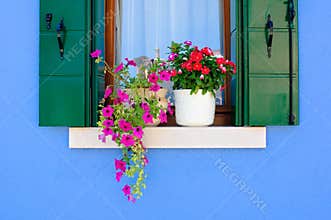 Window of a Burano house