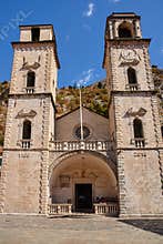 Belfries and entrance to the medieval church