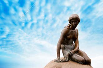 Statue of The Little Mermaid in Copenhagen