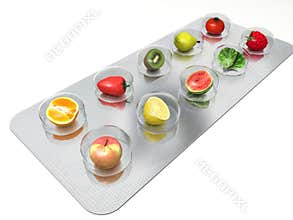 Natural vitamin pills