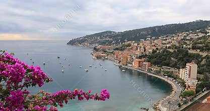 Coast of Azure in Villefranche-sur-Mer, France