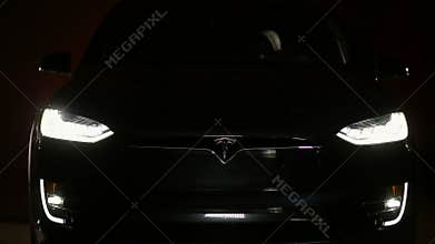 Demonstration of Tesla car Model X