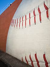 Street mural depicts Spring training in Scottsdale