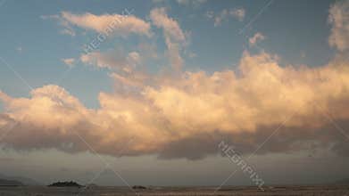 Cloudscape Time Lapse Evening Sky Vietnam