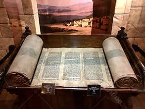 Torah Scroll Referencing the Building of the Tabernacle