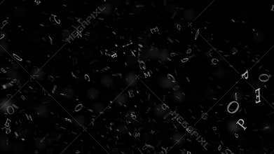 English Alphabet Flying In The Wind