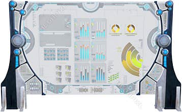 Technology Computer Display Screen Isolated