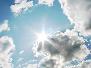 Sun and clouds