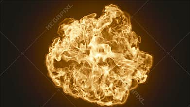 Huge Dramatic Very Hot Fireball Explosion