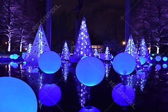 Geometrics Shapes - Garden Glow At The Missouri Botanical Garden