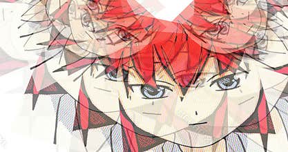 Animation of floating Manga Portraits