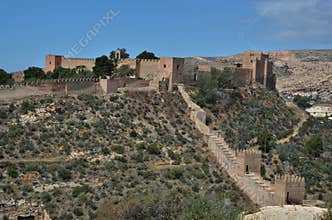 Castle of Almeria in Andalucia