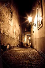 Mysterious narrow alley