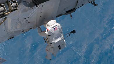 4K NASA Cinemagraph Collection - Spacewalk with EVA.