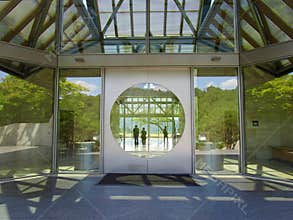 Entrance to Miho Museum, Shigaraki, Japan