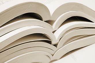 Stack of Open Books