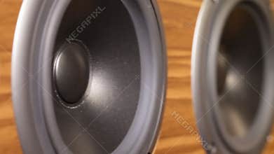 Close up of speaker in work