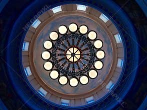 Concentric Circular Pattern of Lights