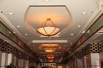 Grand luxurious hotel hall