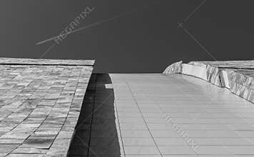Landing road. Rooftop at Cidade da Cultura