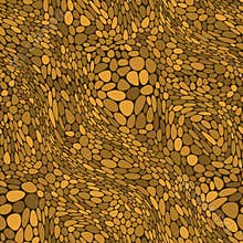 Abstract seamless vector pattern of pebbles. Isolated from the background