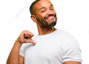 Handsome african american man