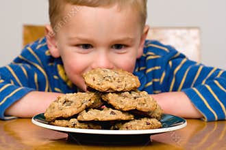 Child with cookies