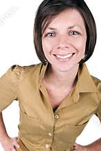 Attractive 30s Woman Smiling at the Camera