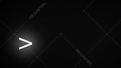 Old computer monitor with blinking cursor,4K video