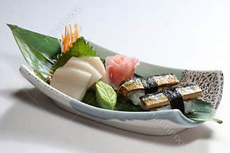 Sushi and sashimi