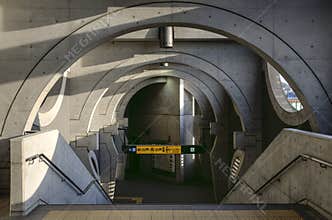 Uji railway station architecture, Japan