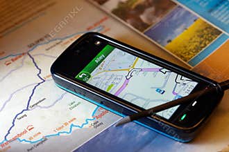 Gps navigation mobile phone