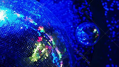 Disco ball in a nightclub