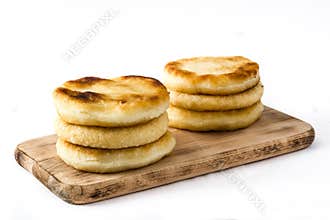 Arepas isolated . Venezuelan typical food
