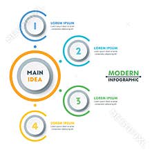 Business Infographic Template. Modern Infographics Timeline Design. Colorful Vector Illustration