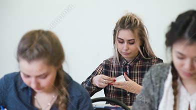 Education studying students classroom secret note