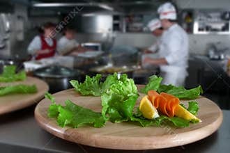 Preparing catering food