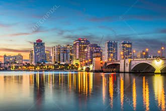 West Palm Beach Florida Skyline