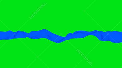 Blue long cloth smooth flowing loopable