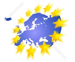 Europe with stars