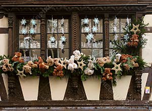 Christmas decoration on the house