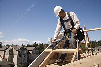 Construction Worker at Work