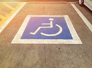 Parking for disabled guests at the parking lot.