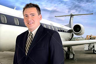 Airplane Travel - Businessman