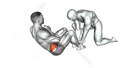 Assisted Sit-Up exercise