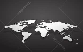 Blank world map