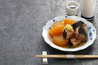 Buri Daikon, popular Japanese dish in the winter.
